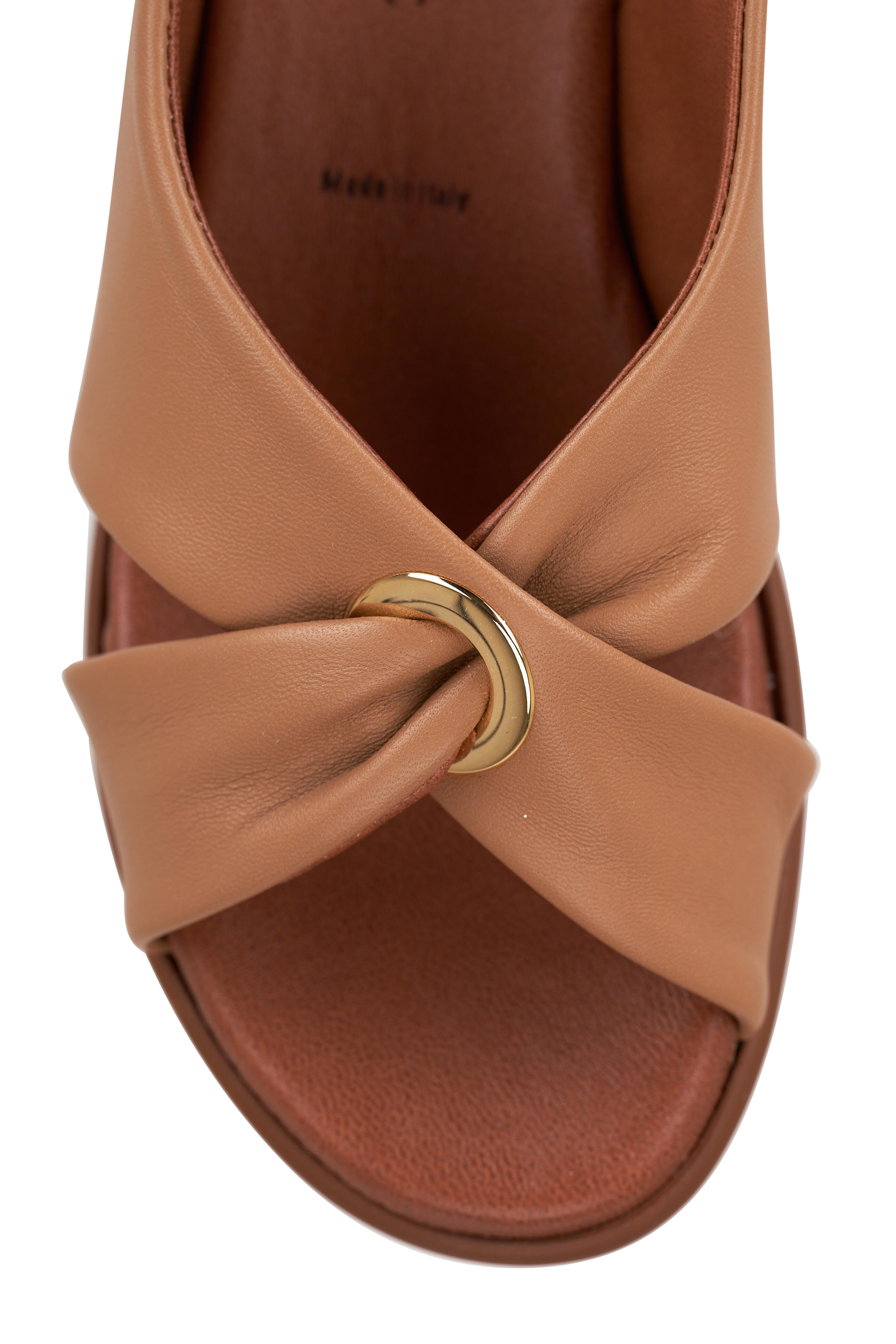 Ron White - Priya Caramel Criss Cross Slingback Wedge, 50mm