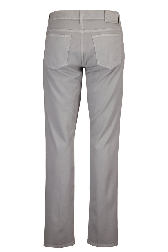 Cesare Attolini Gray Cotton Five Pocket Pant - view 2
