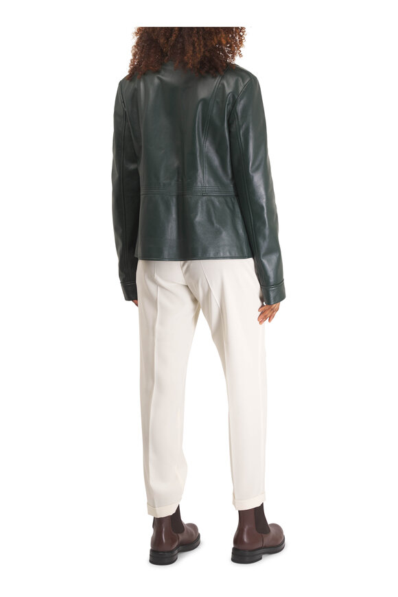 Kiton White Drawstring Silk Pant - view 4