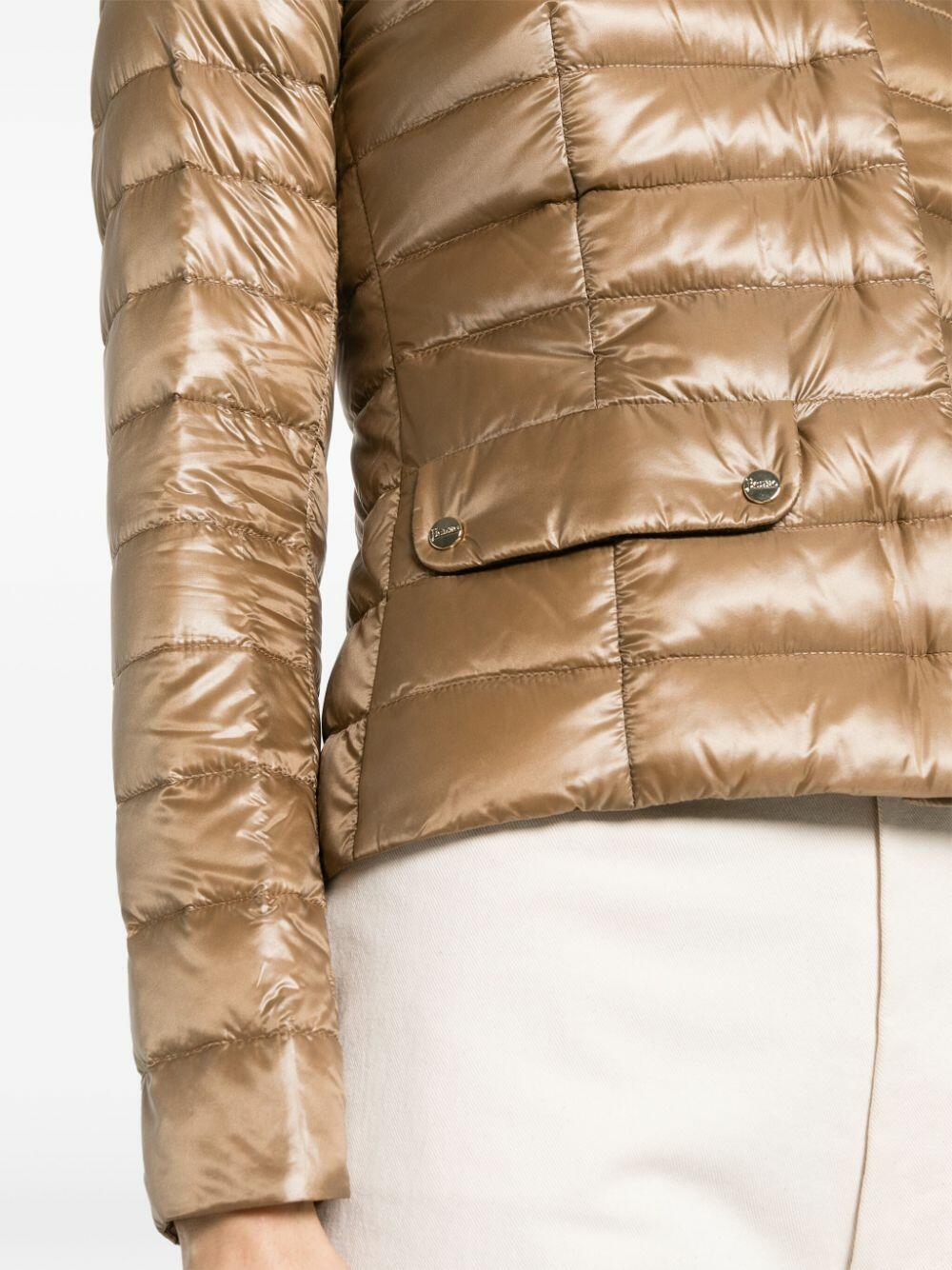 Herno - Camel Short Fitted Down Jacket