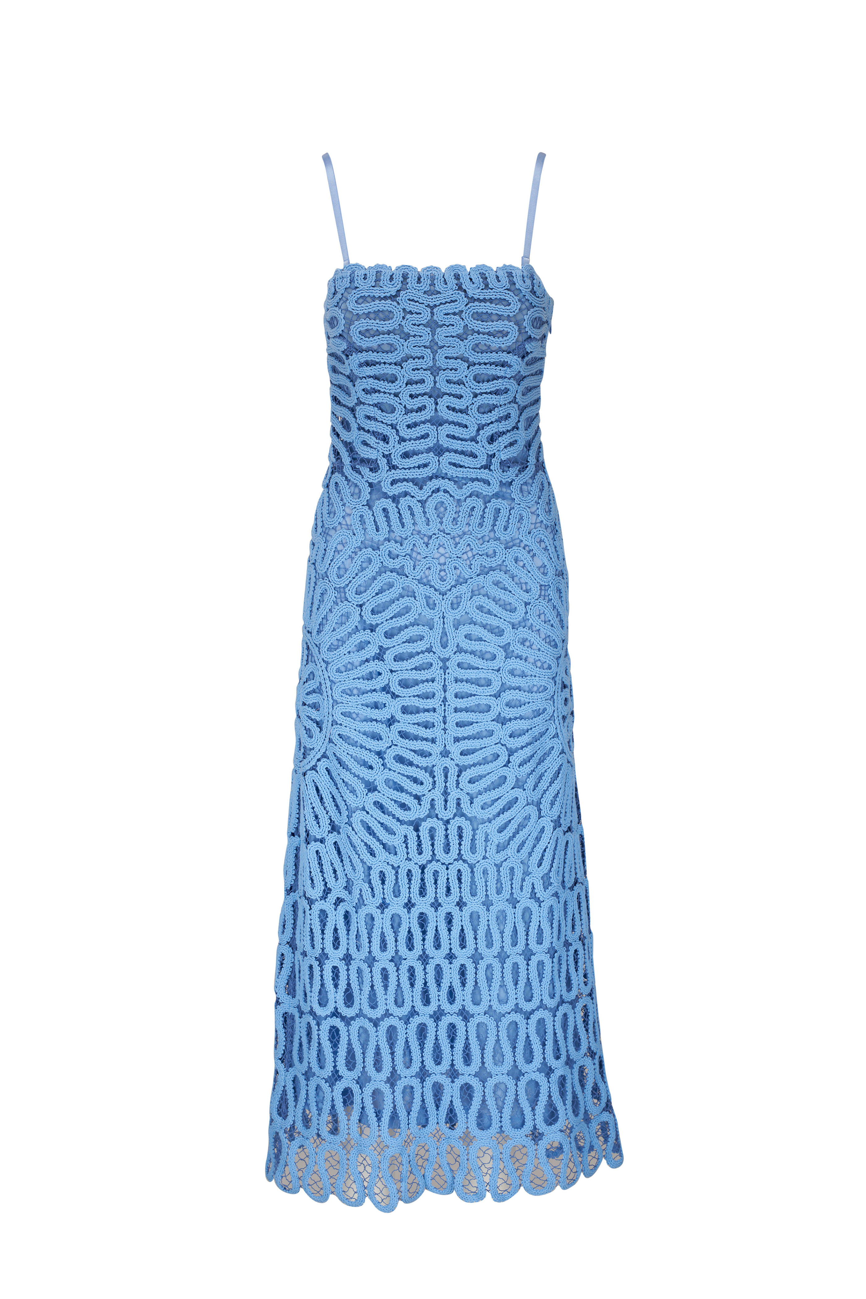 Jonathan Simkhai - Elise Pacific Mechanical Crochet Midi Dress