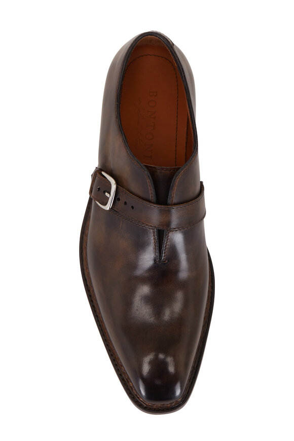 Bontoni - Spaccone Dark Chocolate Monk Strap Shoe 