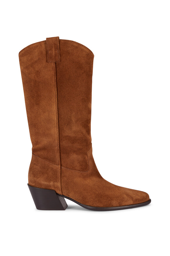 Staud Monty Brown Suede Boot, 50mm - view 2