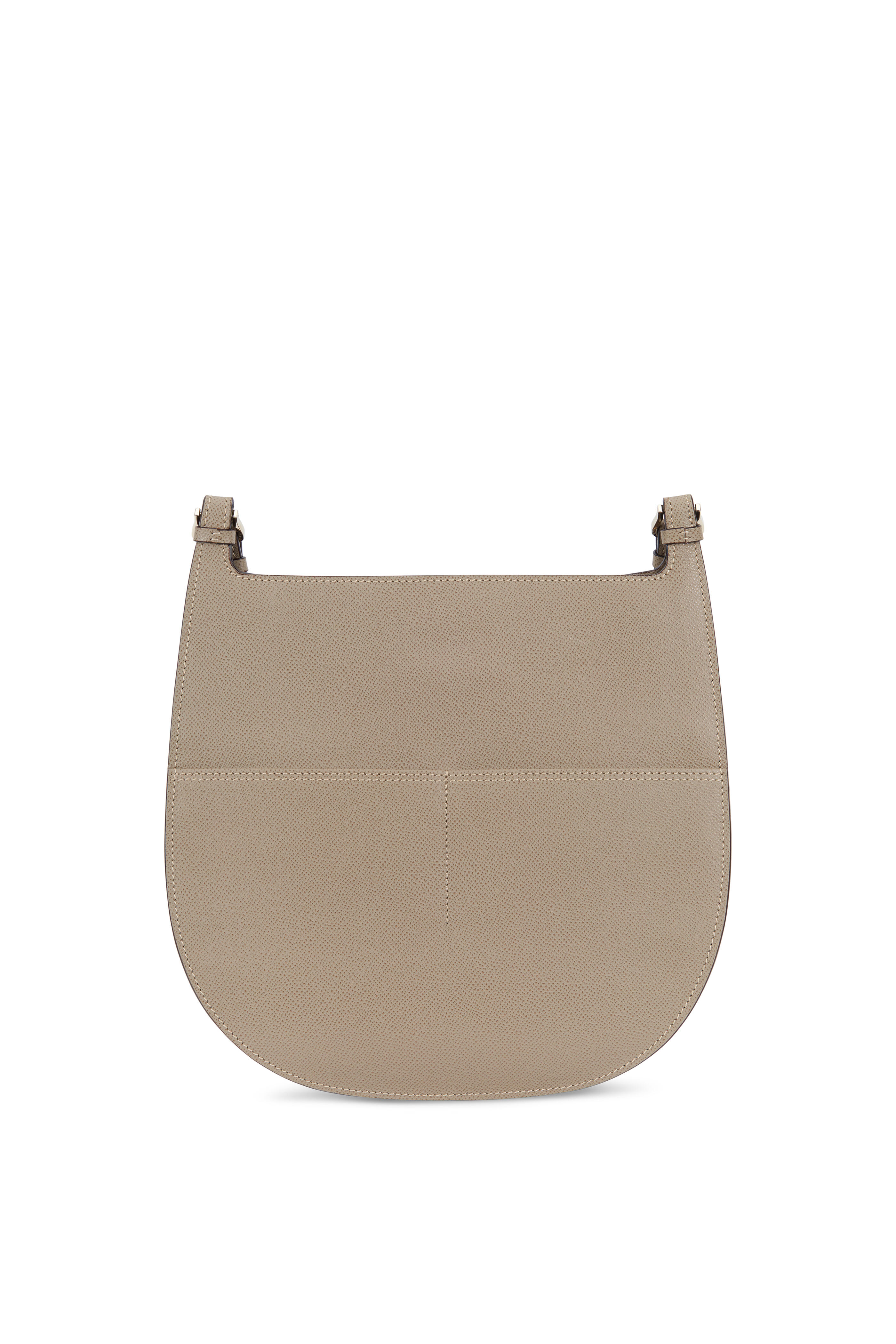 Valextra - Weekend Oyster Leather Convertible Hobo Bag