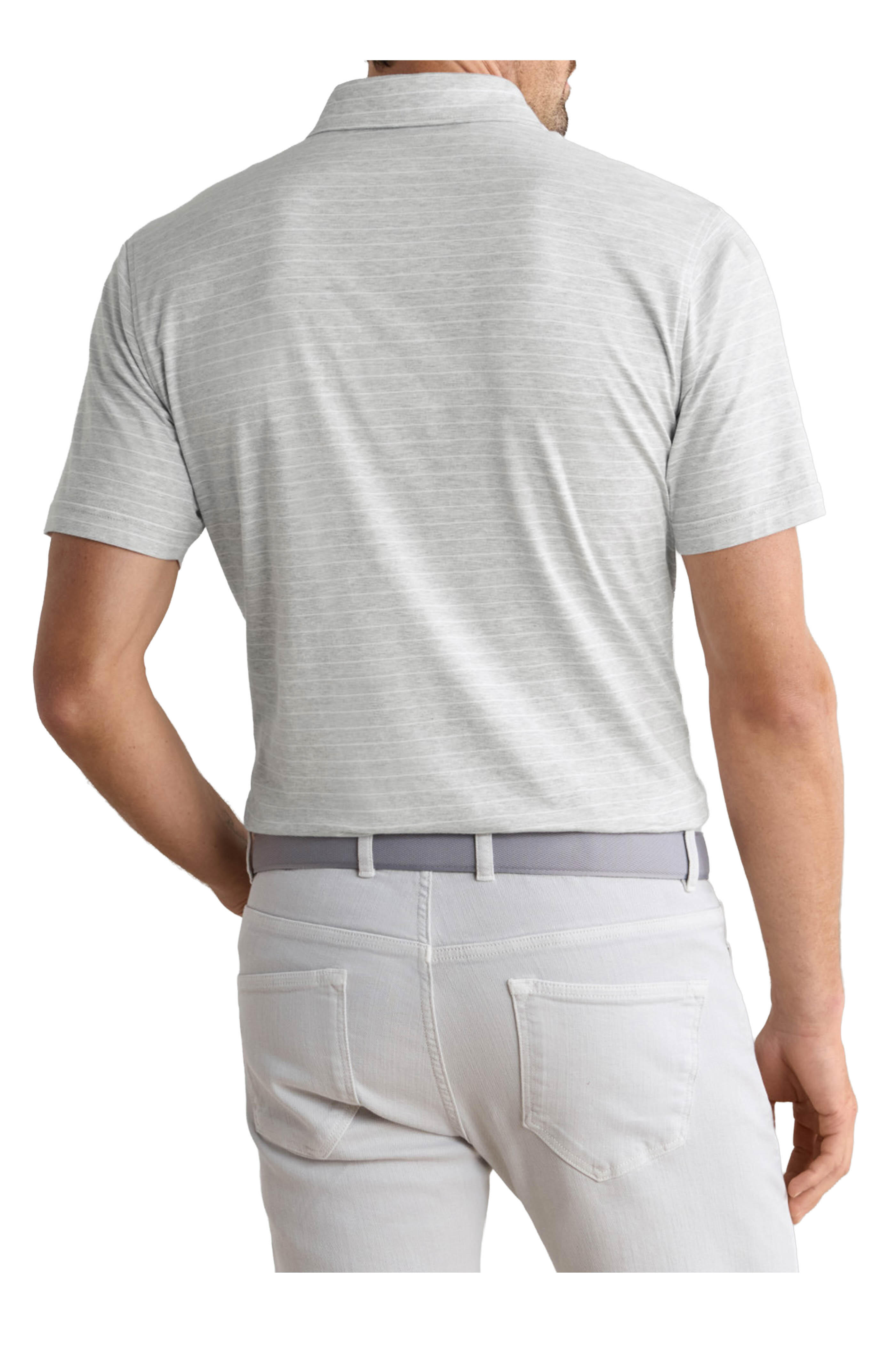 Peter Millar - Excursionist British Gray Stripe Polo - view 3
