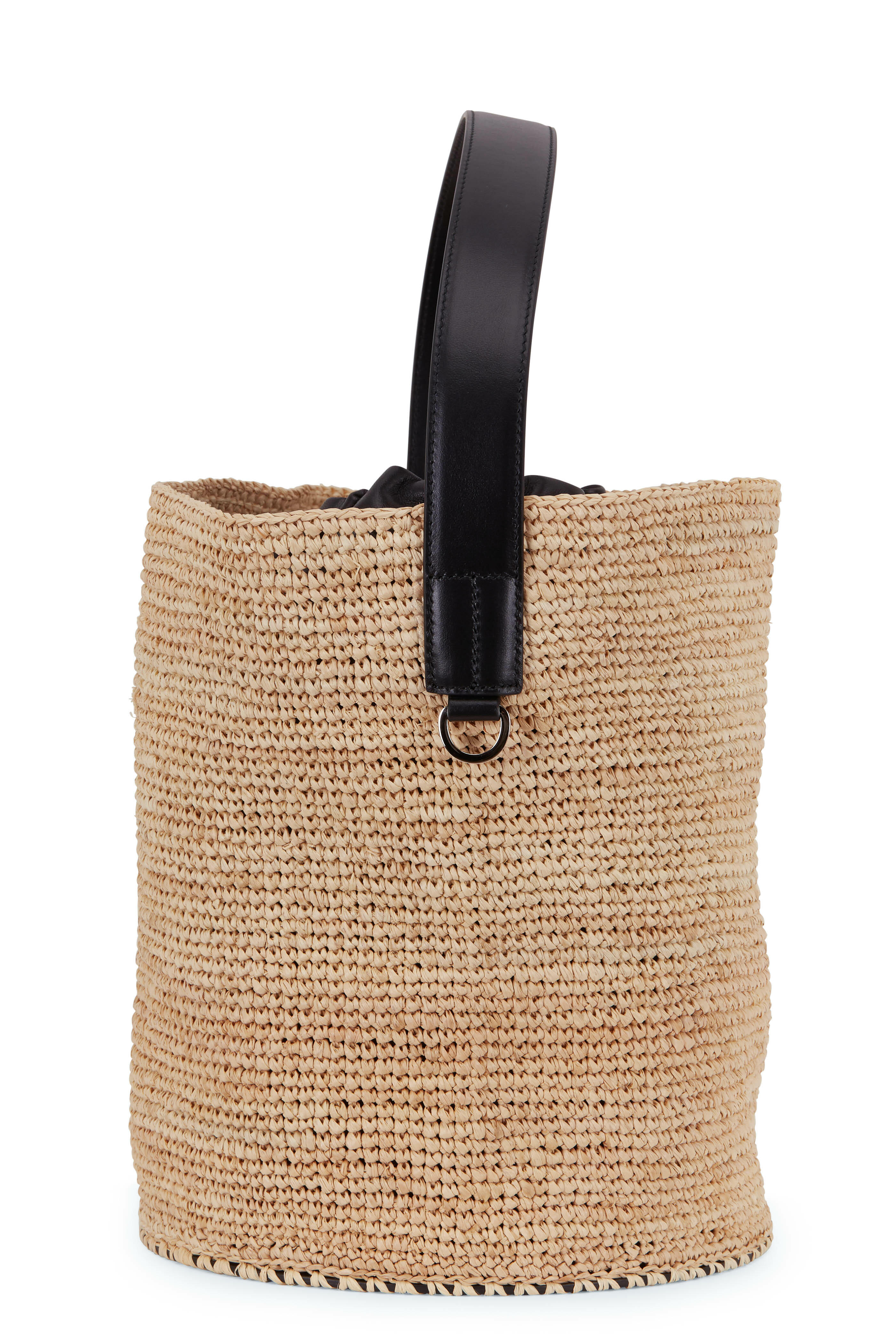 Giolla Raffia Bucket Handbag