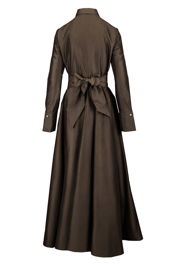 Sara Roka Mariasole Deep Green Evening Gown - view 2