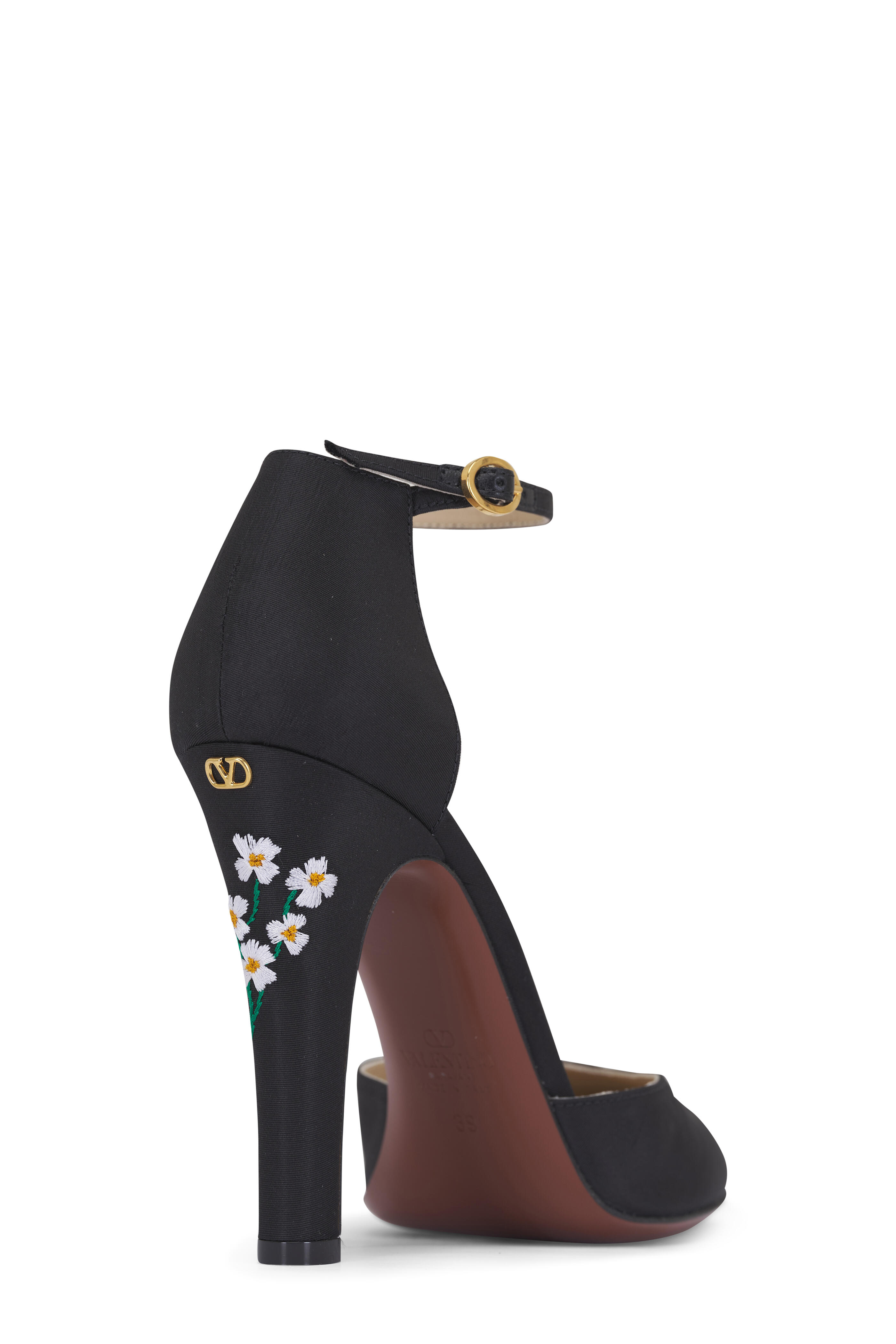 【関税＆送料込み】Valentino Garavani Hi Dolly Embroidered Valentino Garavani - Hi Dolly Daisy Embroidered Ankle Strap