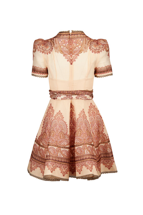 Zimmermann Ascent Latte Paisley Picnic Mini Dress - view 2
