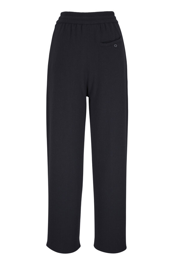 Lanvin Black Wool & Cashmere Relaxed Fit Pant - view 5