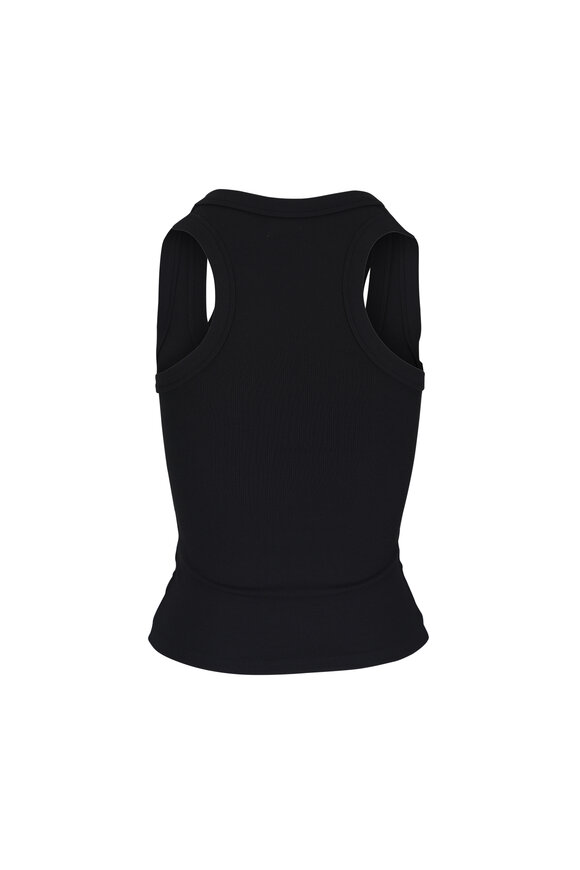 L'Agence Shania Black Racerback Tank - view 2