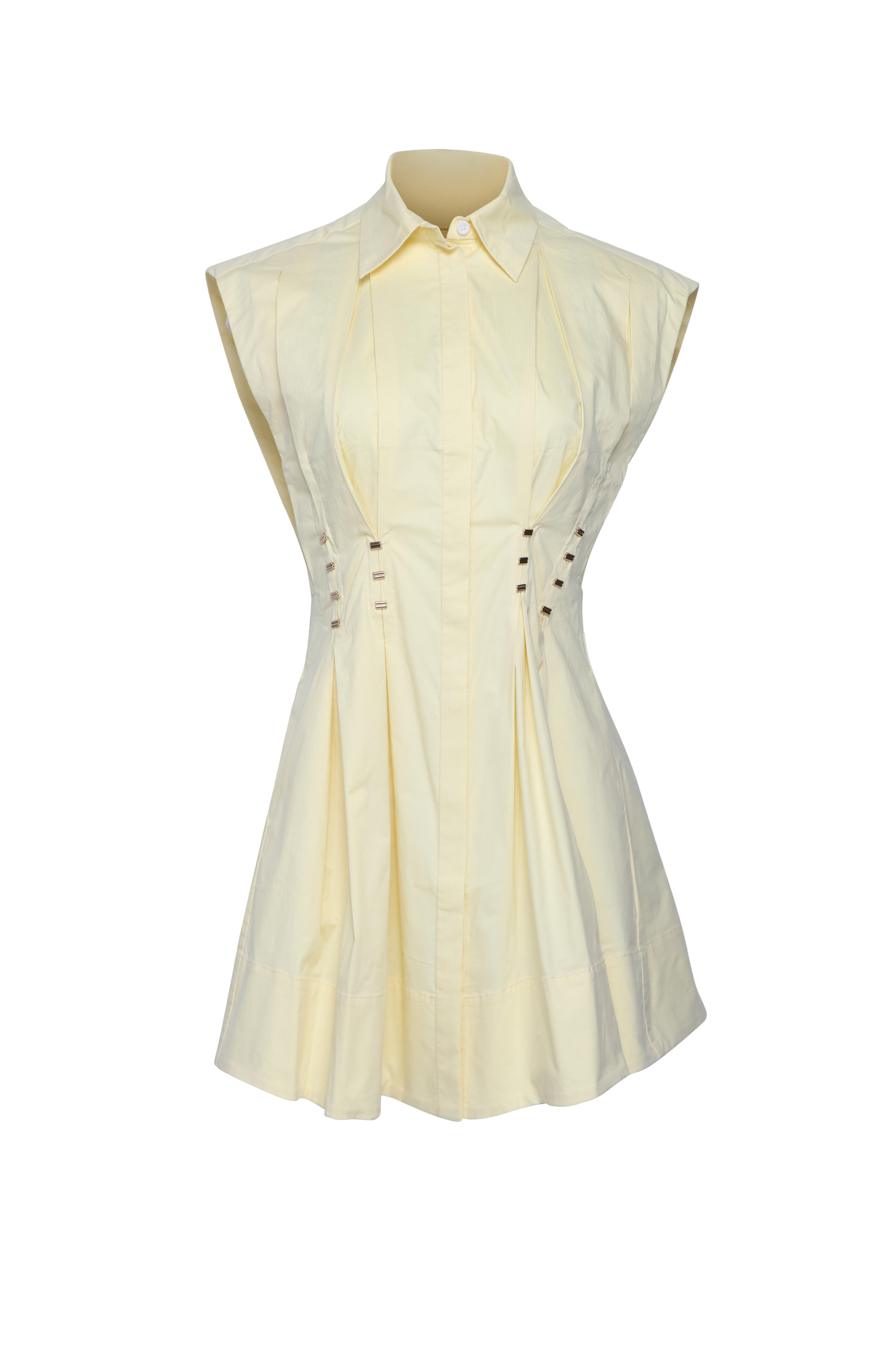 Acler - Kimpton Light Lemon Mini Dress