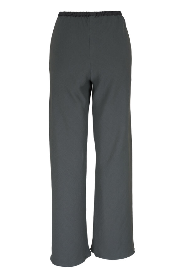 Peter Cohen - 2084 Cropped Gray Stretch Linen Pant