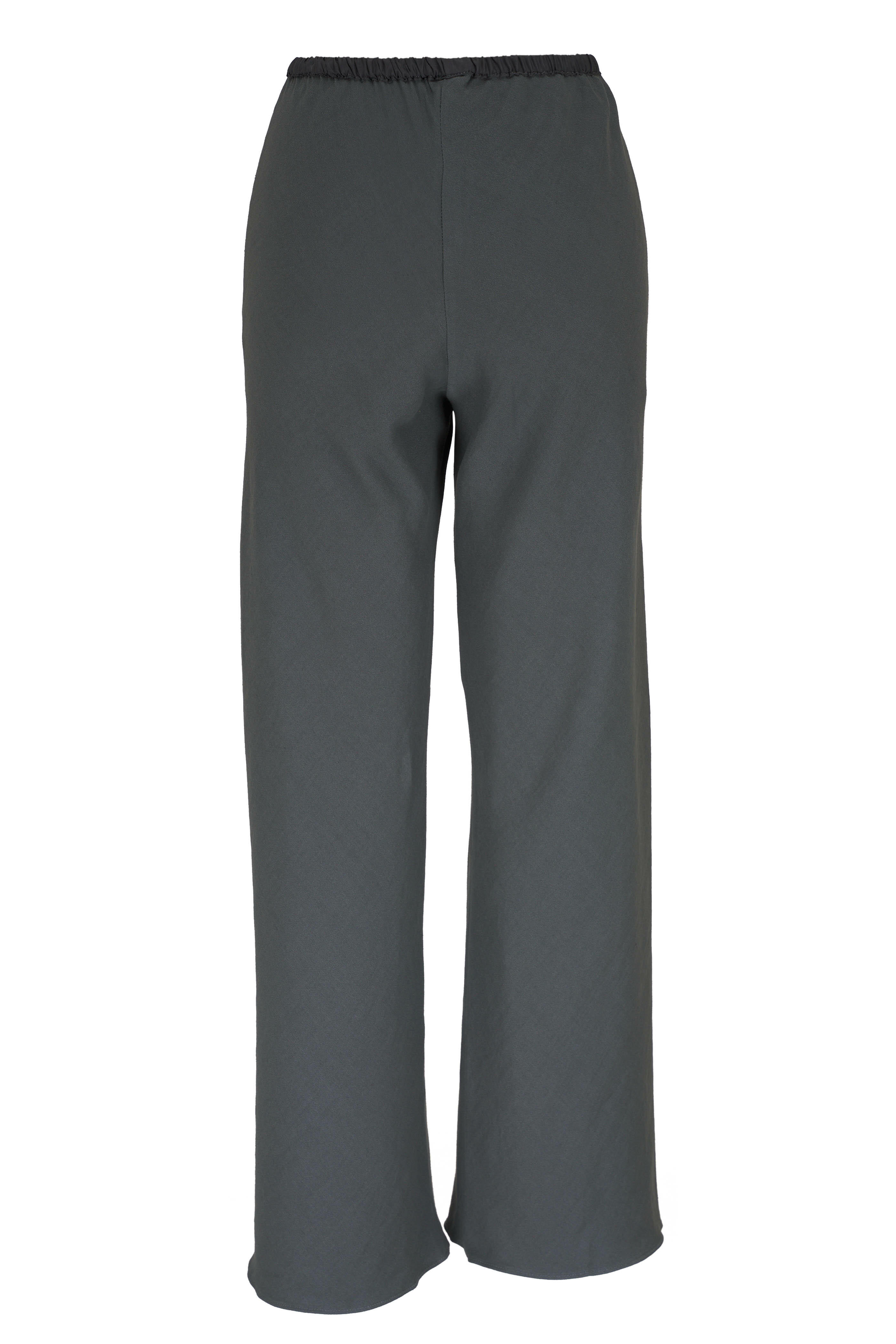 Peter Cohen - 2084 Cropped Gray Stretch Linen Pant
