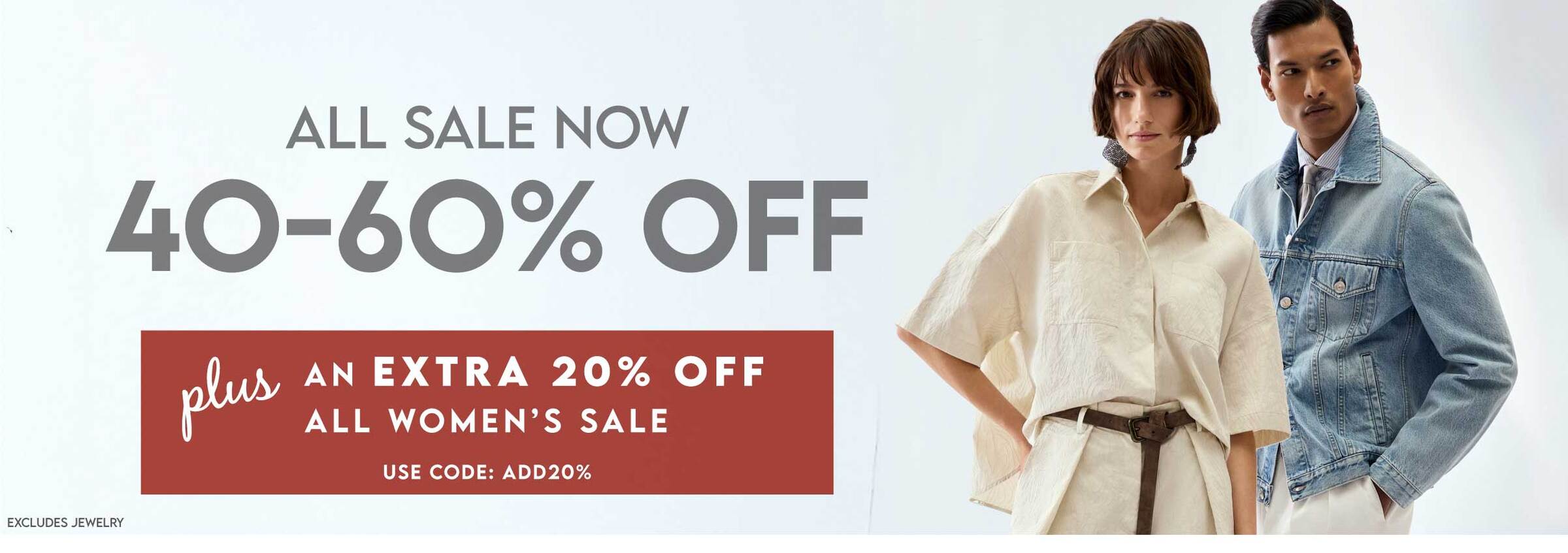 sale is 40-60 % Off 