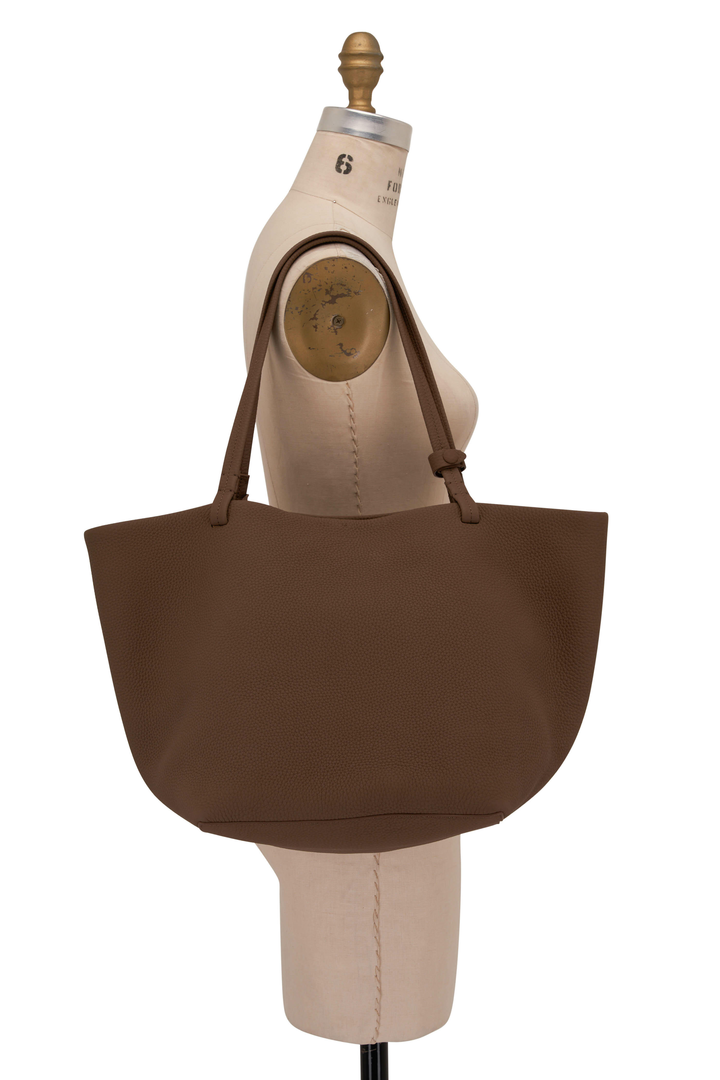 Park Tote Three Bag Brown in Leather – The Row