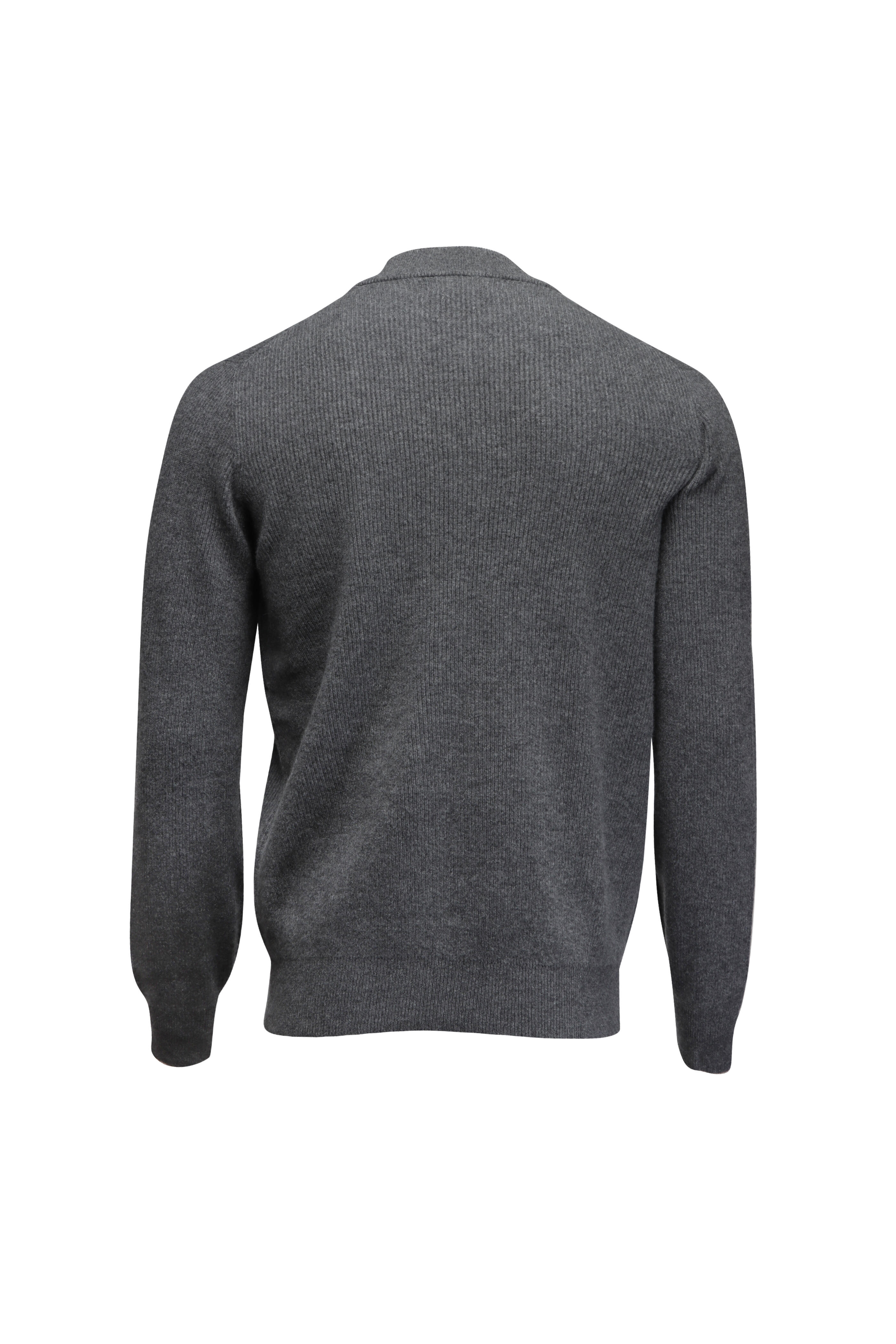 Brunello Cucinelli - Dark Grey Cashmere Henley