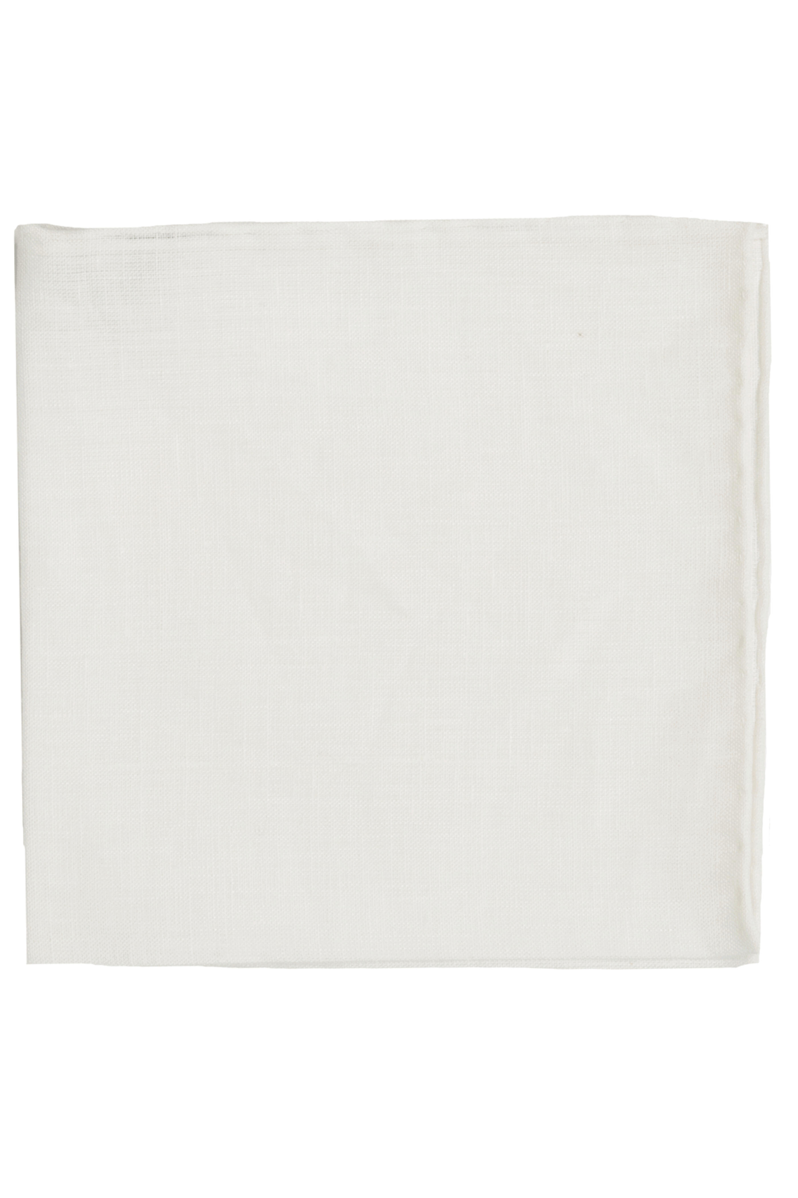 Geoff Nicholson - White Linen Pocket Square