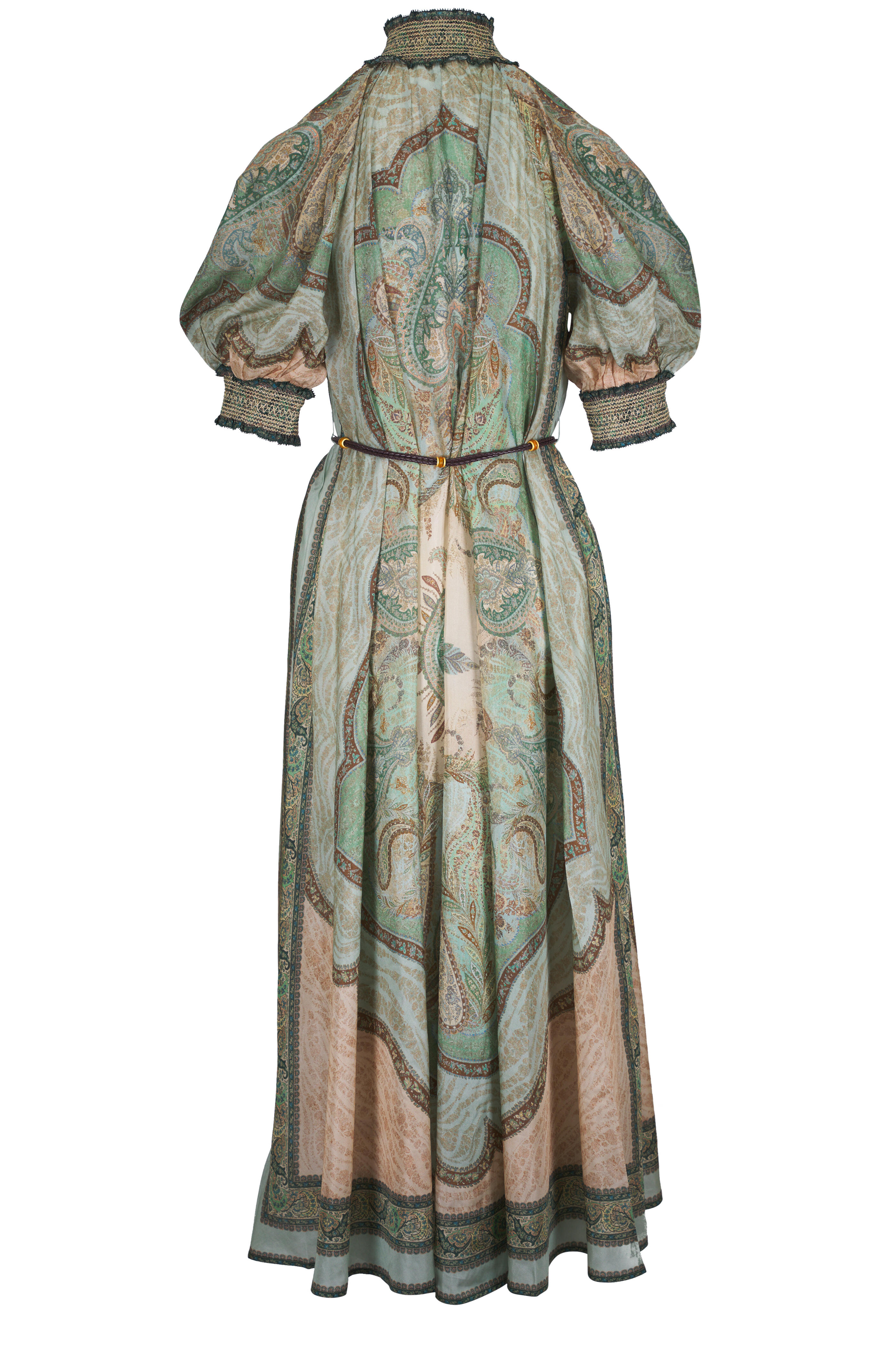 Zimmermann - Wanderlust Teal Multicolor Billow Dress