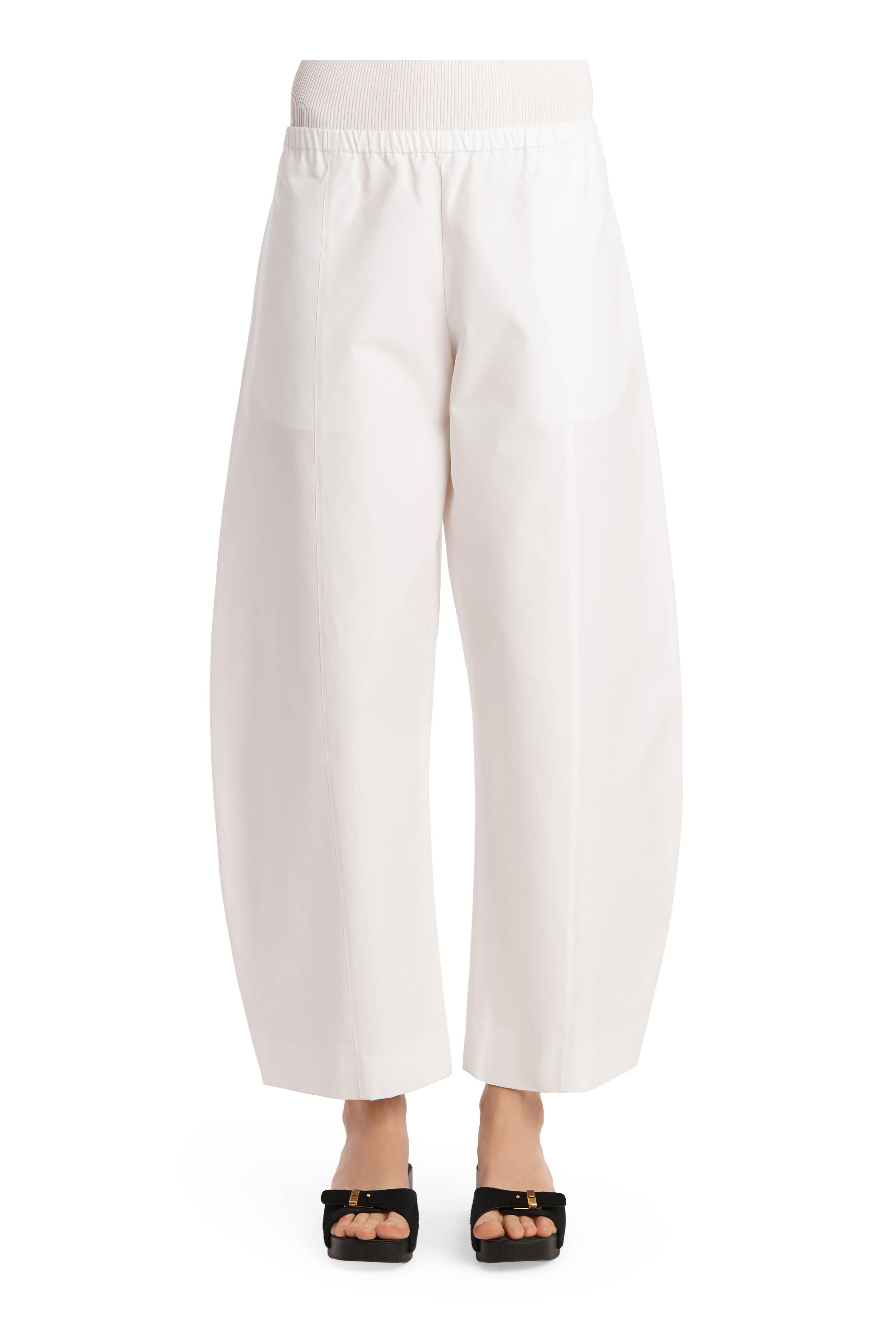 Khaite - Clover White Cotton Poplin Pant