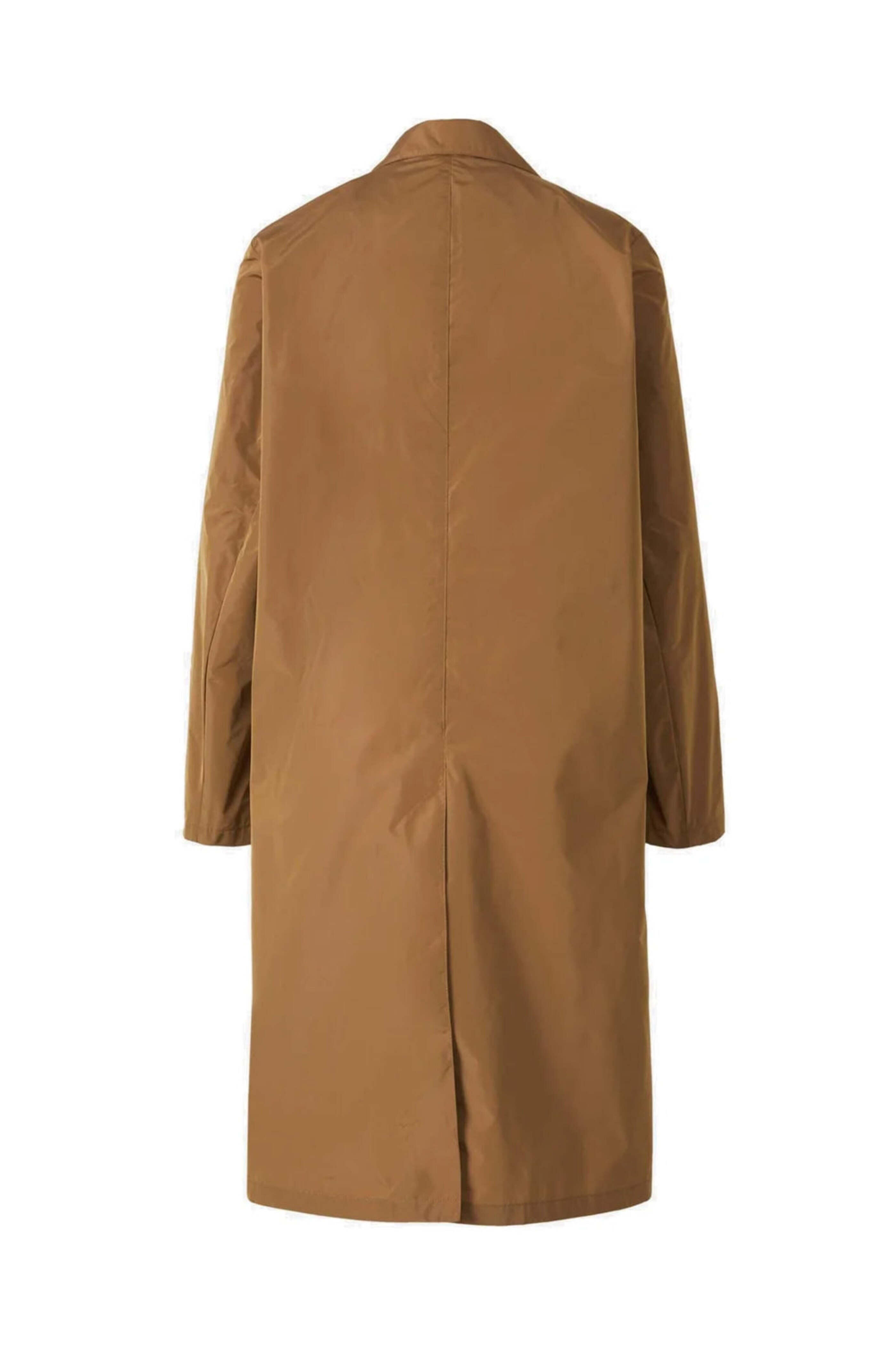 Herno - Camel Techno Taffeta Single Button Trench Coat
