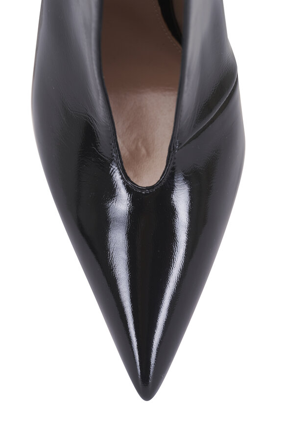 Gianvito Rossi Vania Black Patent Leather Pump, 85mm - view 6