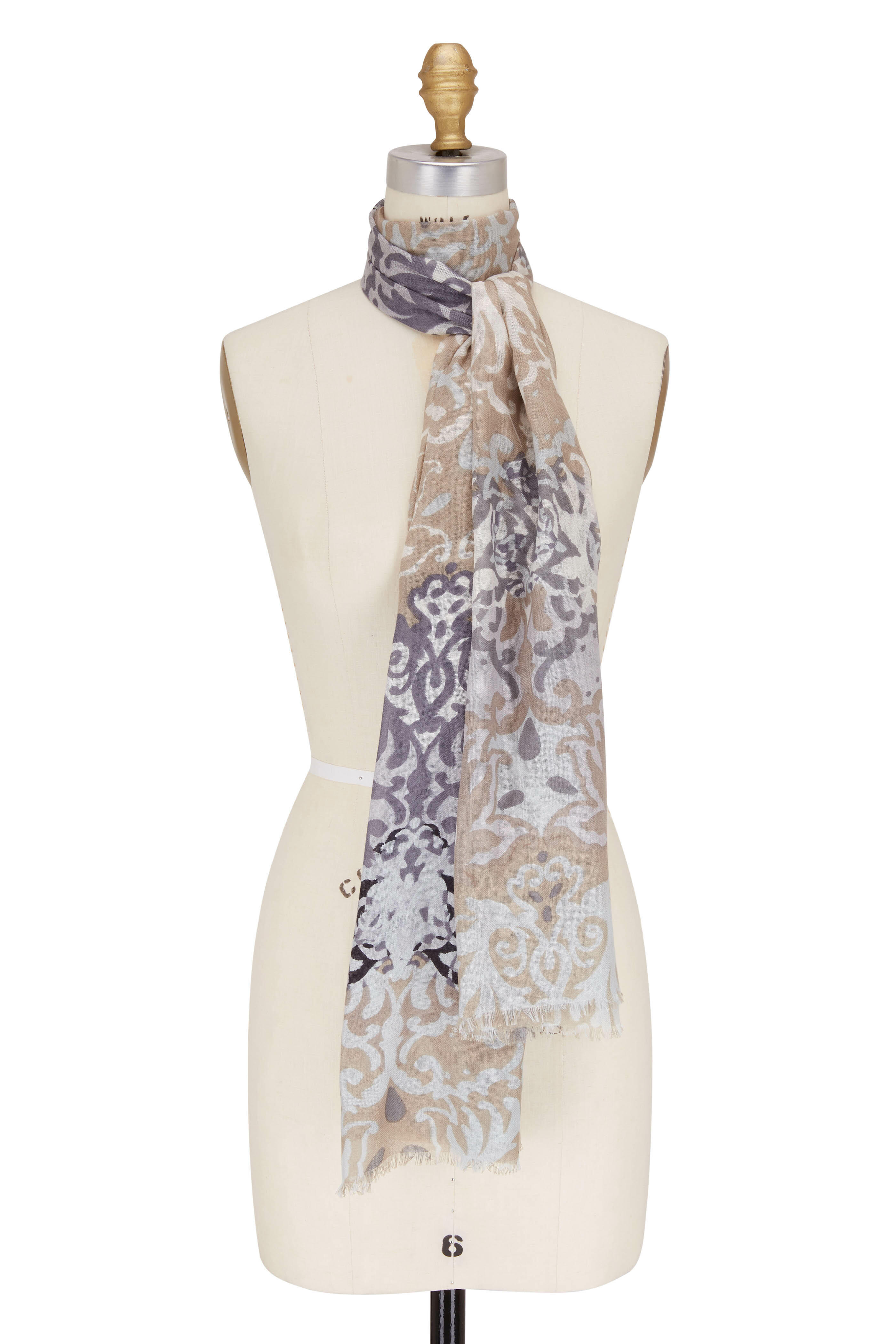 Kinross - Agate Multi Zen Filigree Print Scarf | Mitchell Stores