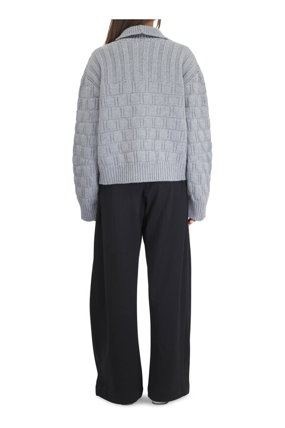 Dries Van Noten Gray Wool & Cashmere Cardigan - view 3