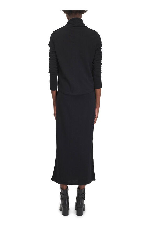 Johanna Ortiz Celestial Silence Black Knit Cotton Dress - view 4