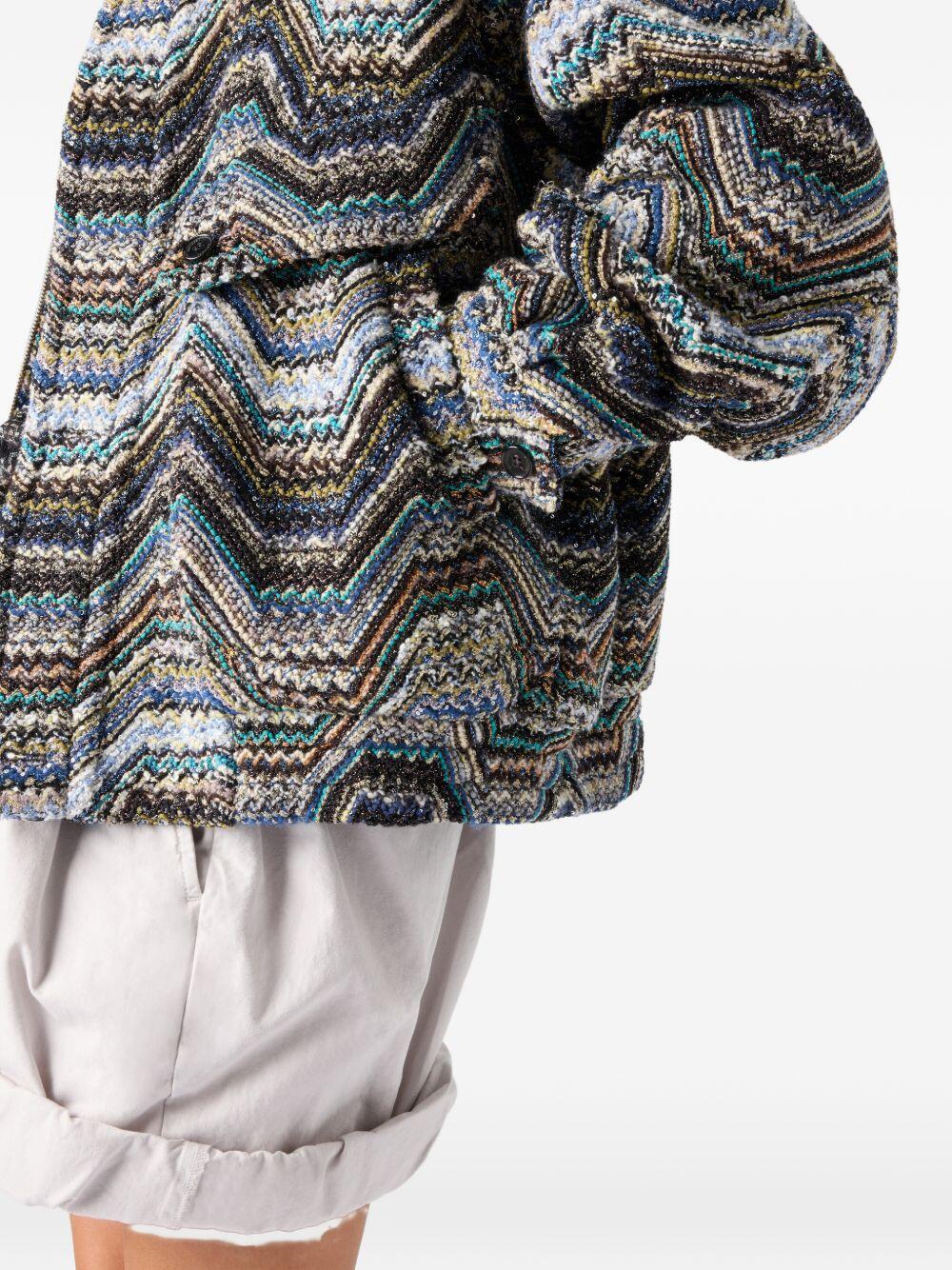 Missoni - Navy Multi Sequin Field Jacket | Mitchell Stores