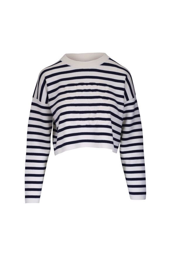 Fendi - FF Fisheye Light Blue Cropped Cardigan | Mitchell Stores