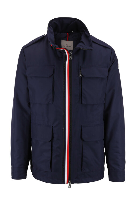 Moncler Navy Blue Down Field Jacket - view 5
