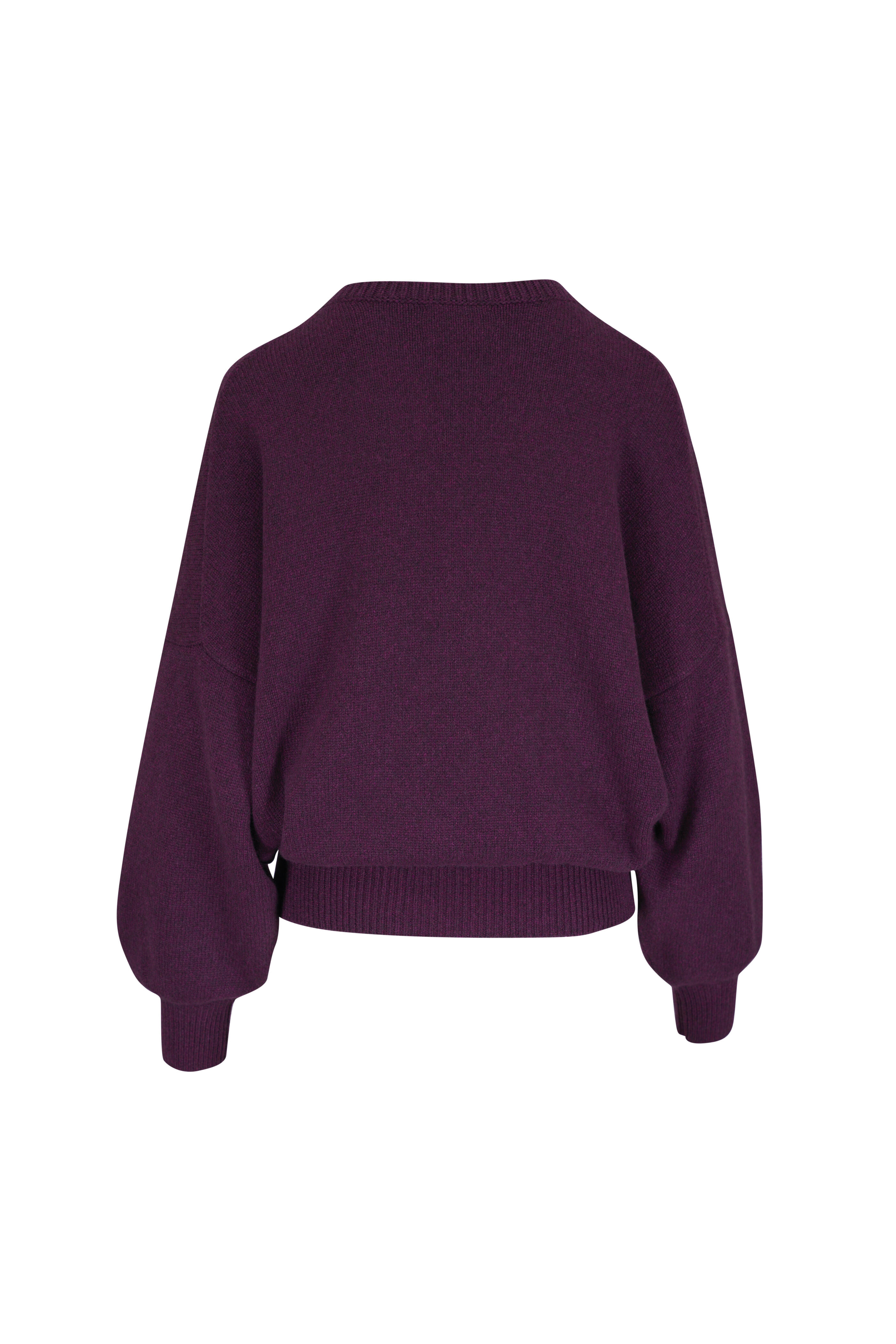 Khaite - Wolfe Plum Dense Cashmere Sweater