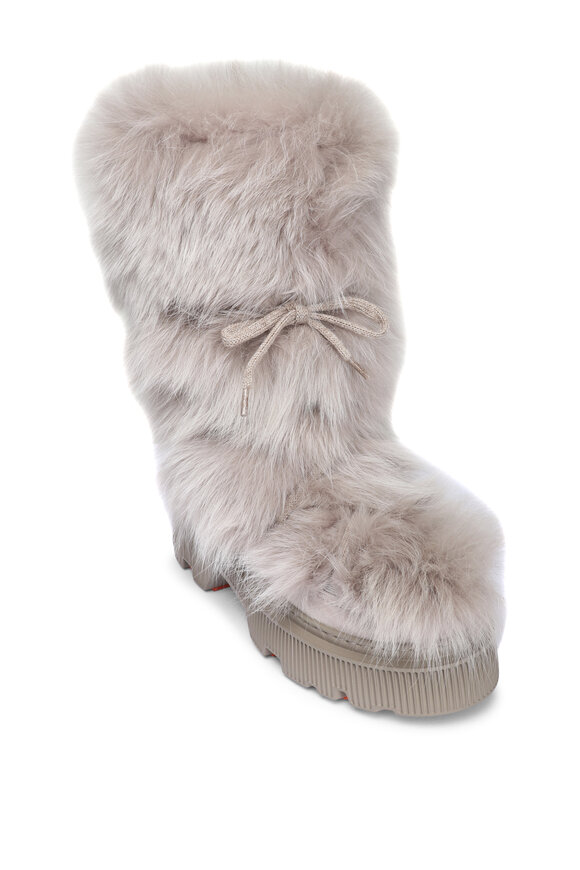 Santoni Morena Off White Short Boot