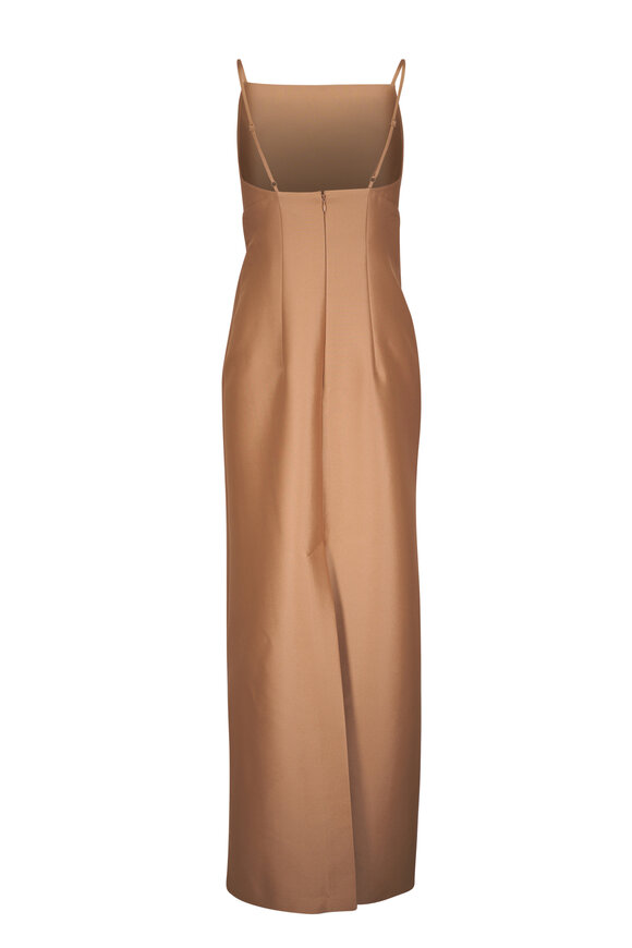 Sachin + Babi - Pryce Chestnut Stretch Mikado Gown