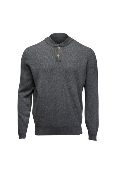 Brunello Cucinelli MBHID2664C5859 関税送料込 Brunello Cucinelli - Blue and Grey Cashmere Full Zip Sweater