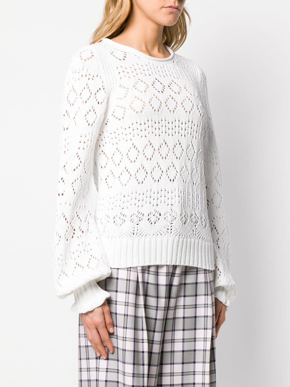 ニット/セーター SEE BY CHLOE - SEE BY CHLOE knit &amp; AURALEE. SEE BY CHLOÉ Crochet Knit Jumper | endource