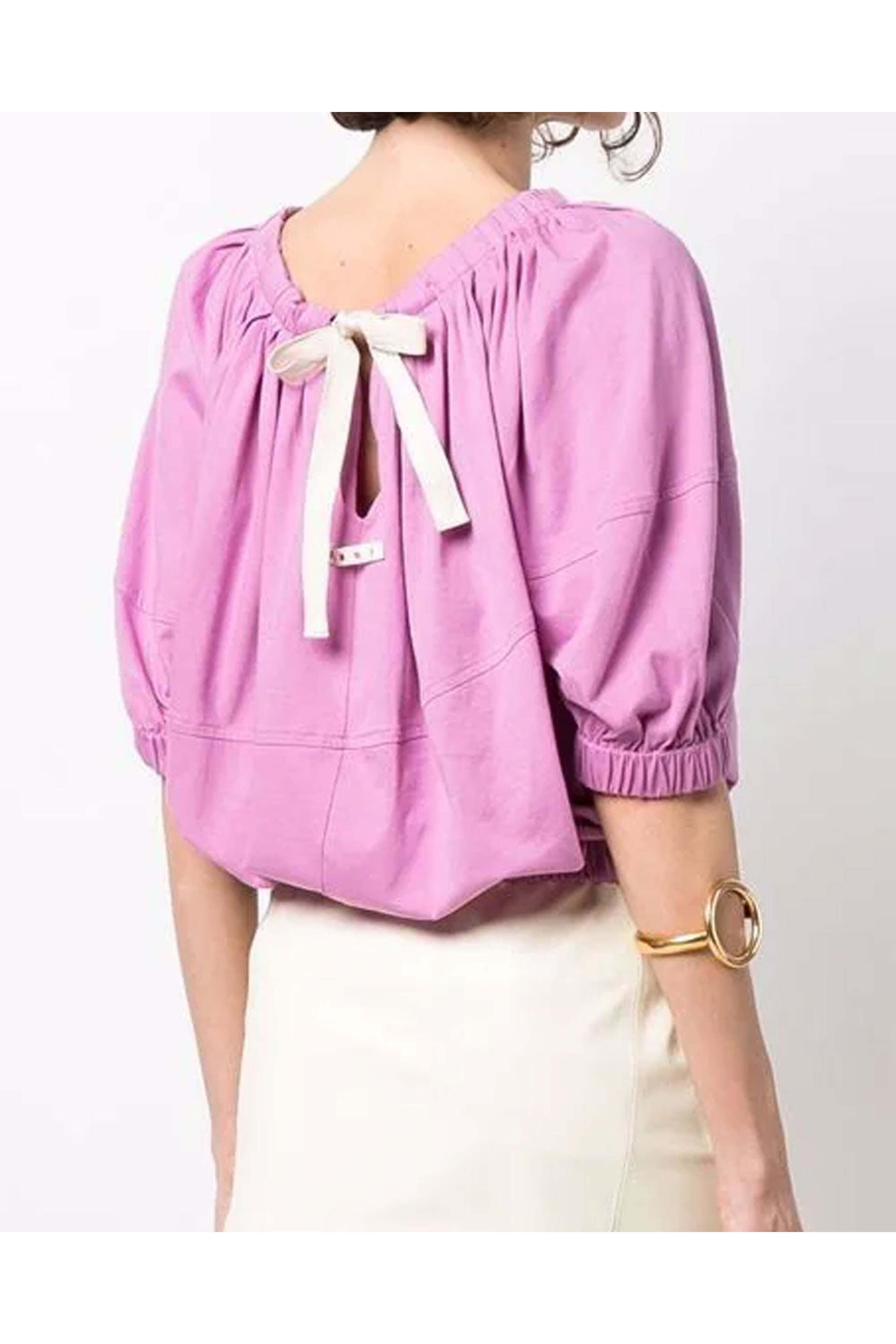 Marni - Crocus Purple Tie Back T-Shirt