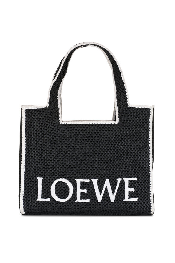 Loewe Loewe x Paula’s Ibiza Large Raffia Font Tote 