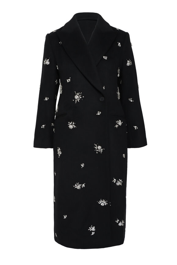 Simkhai Gianni Black Embellished Coat