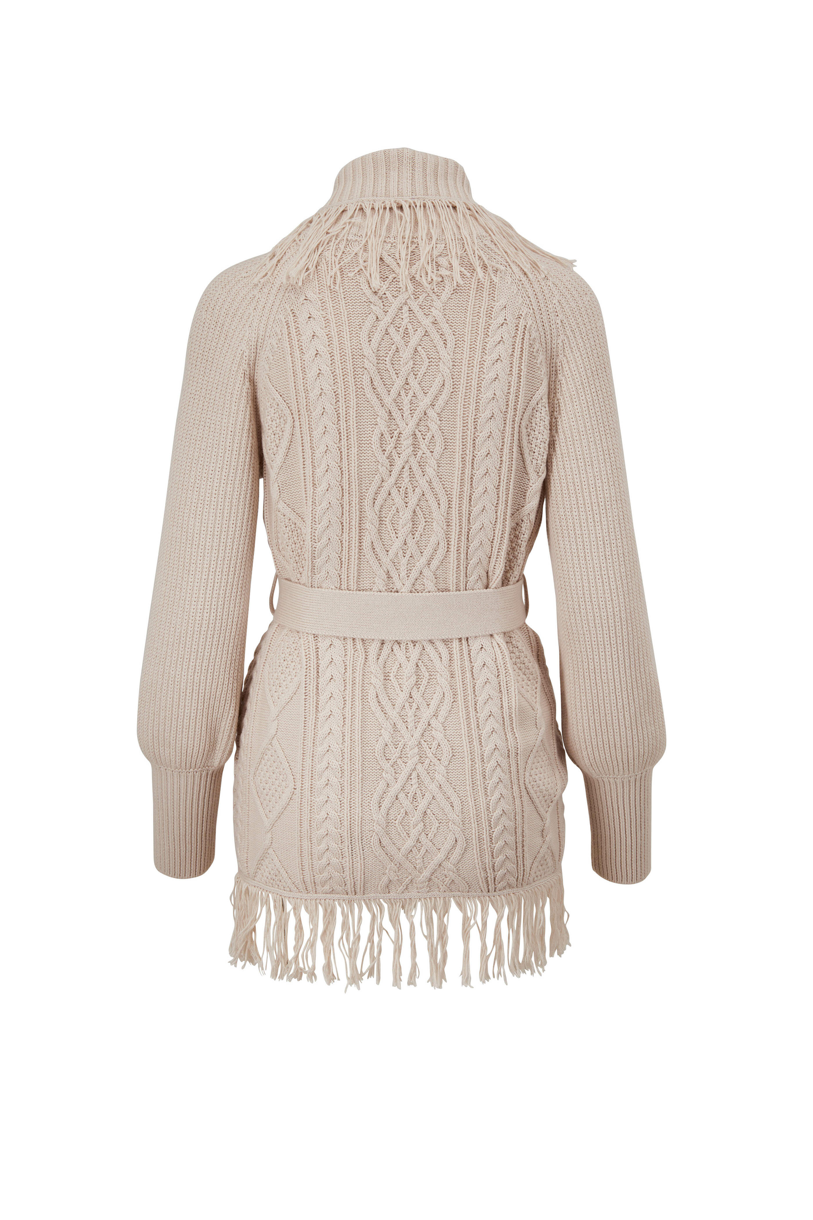 Simkhai - Anina Stone Fisherman Knit Fringe Cardigan