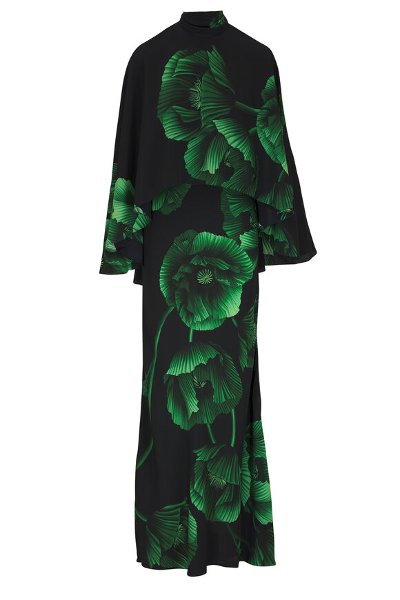 Johanna Ortiz - Simple Opulence Green Floral Maxi Dress