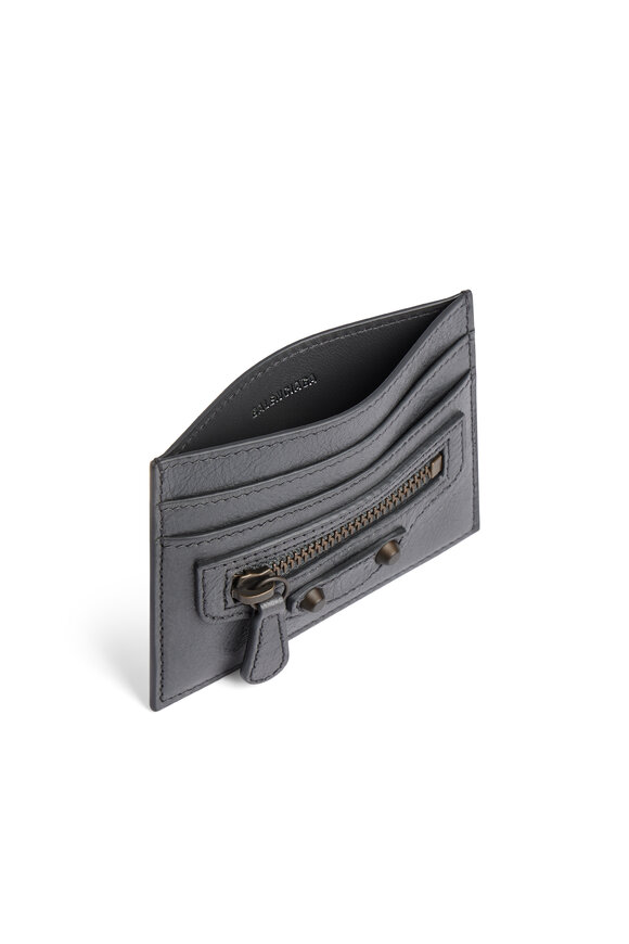 Balenciaga Le City Volcanic Rock Leather Card Holder - view 2