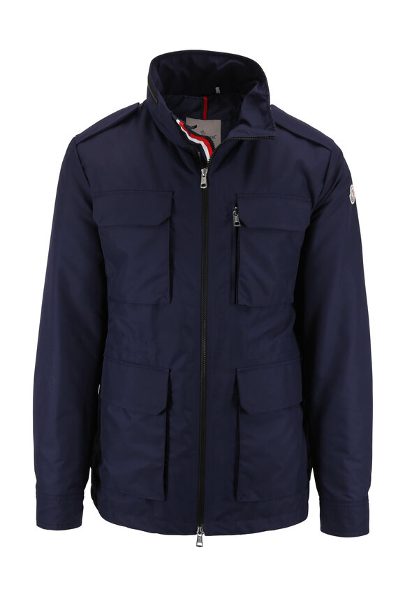 Moncler Navy Blue Down Field Jacket - view 1