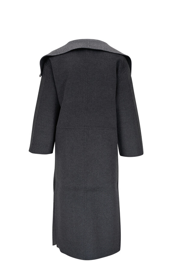 Totême - Signature Two-Tone Gray Wool & Cashmere Coat 