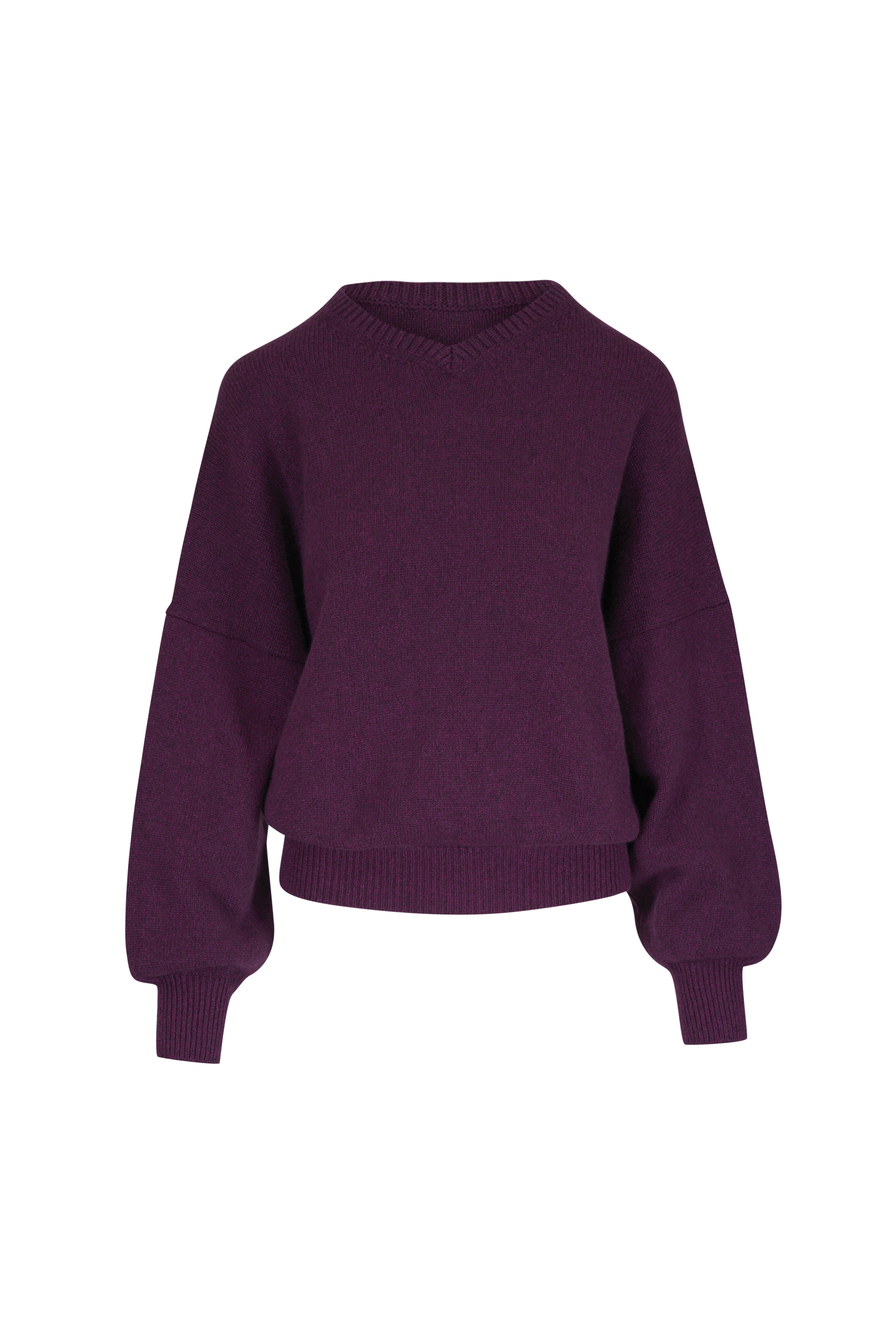 Khaite - Wolfe Plum Dense Cashmere Sweater