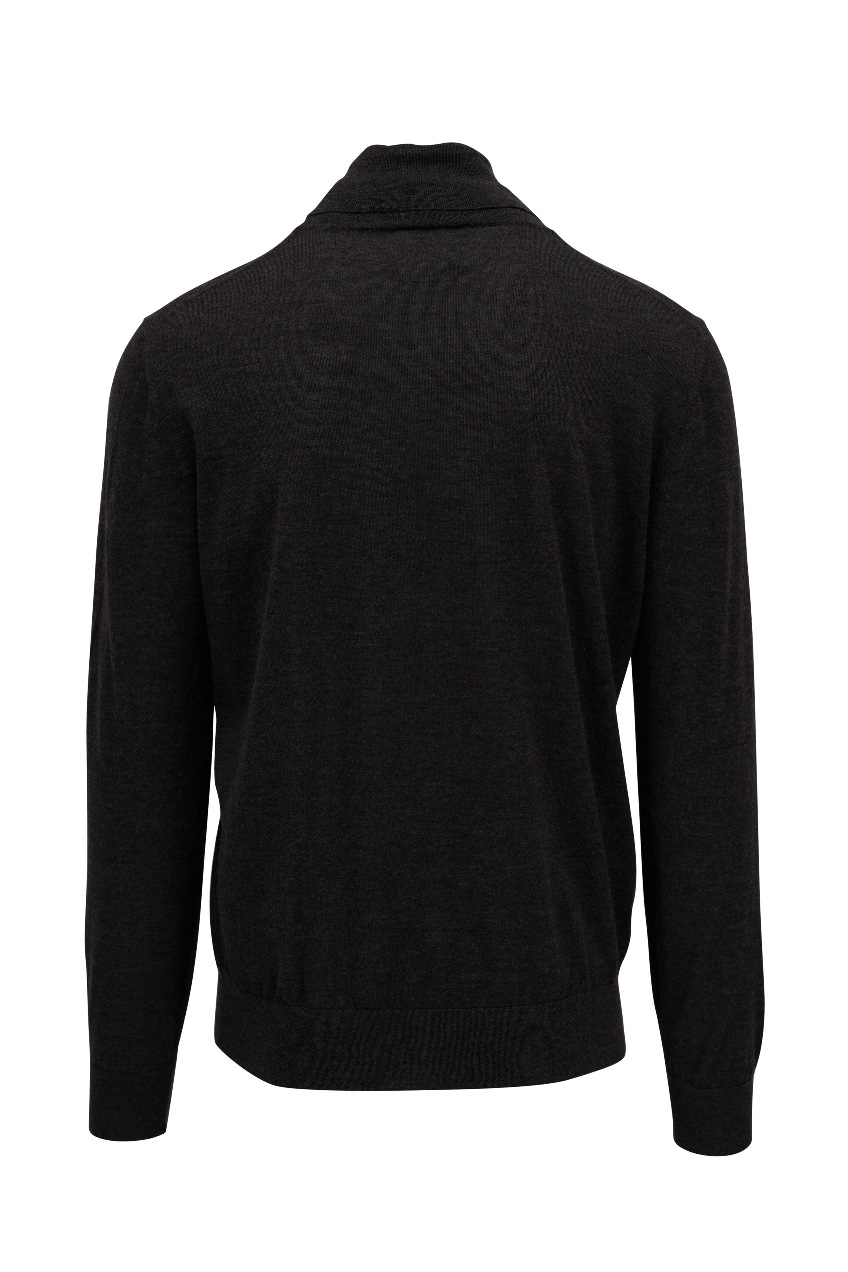 Brioni - Graphite Cashmere & Silk Turtleneck Sweater