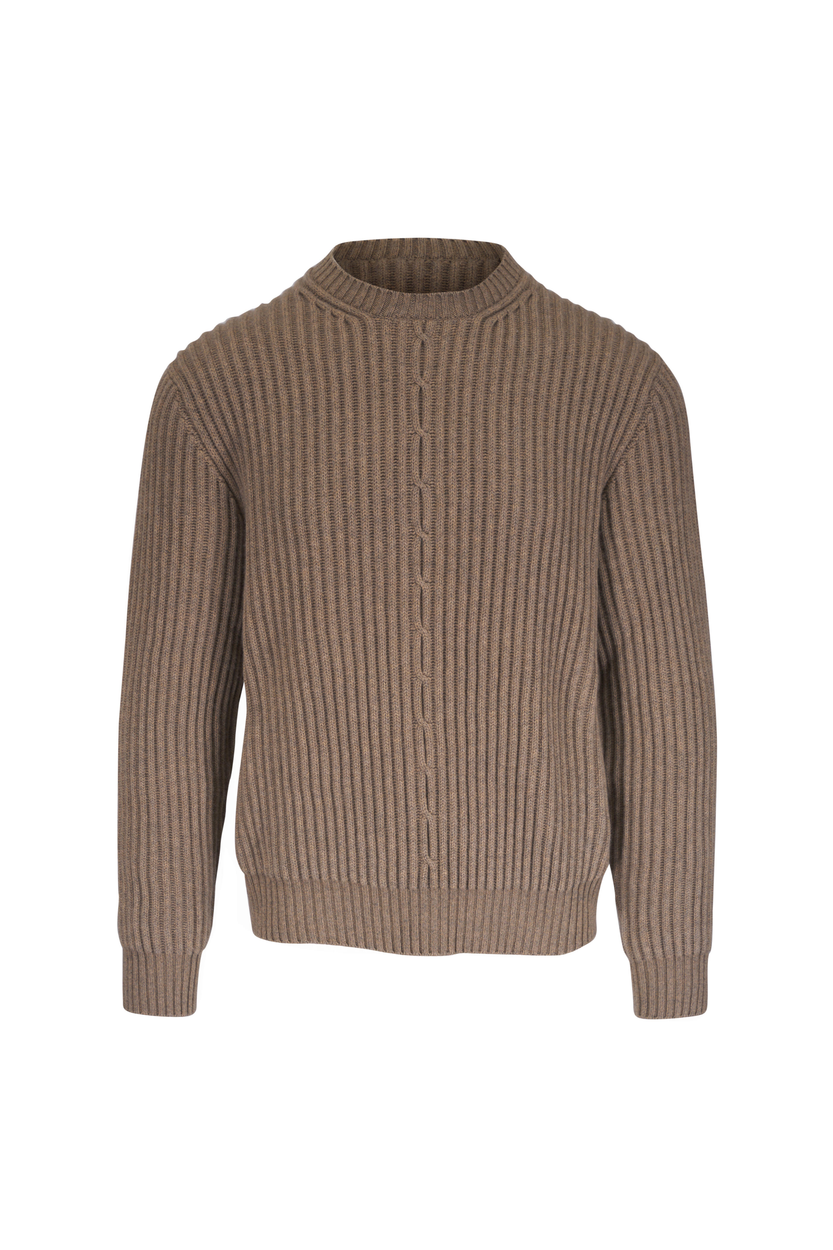 Loro Piana - Grass Plane Tree Baby Cashmere Crewneck Sweater - view 1