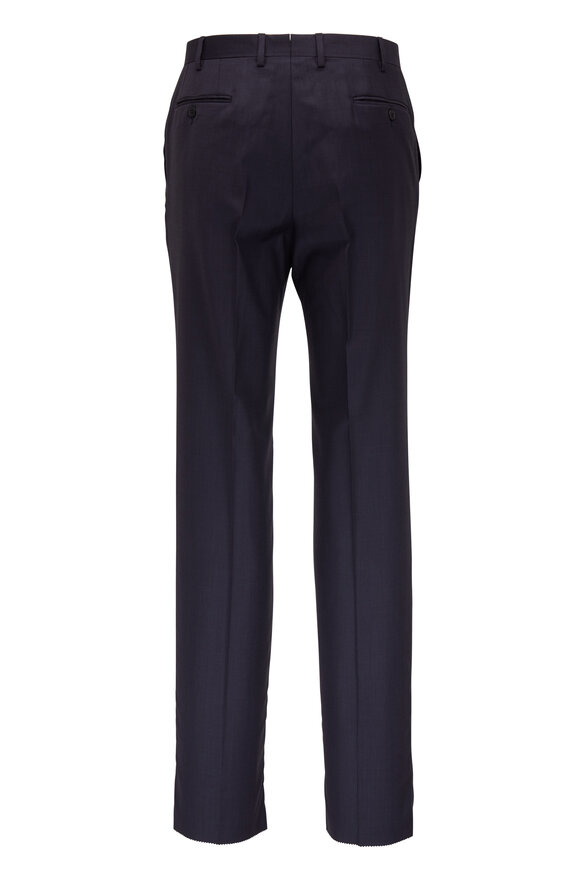 Brioni - Navy Blue Wool Slim Fit Dress Pant