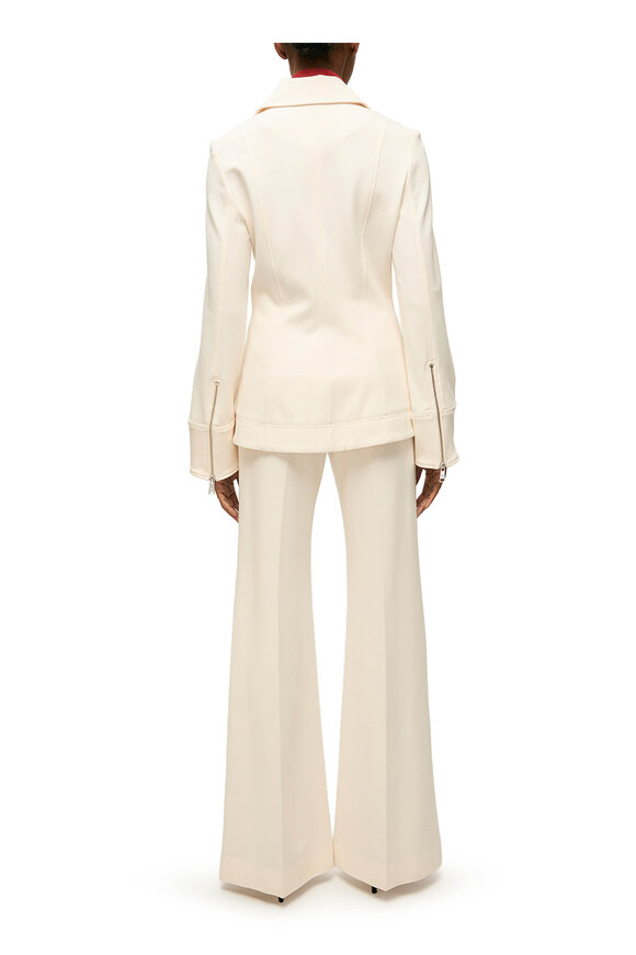 Veronica Beard Willis Ivory Two Way Zip Jacket - view 4